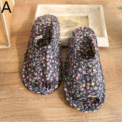 Floral Printed Home Slippers Non-slip Soft Bottom Flip Flops Casual Flat Shoes - Bild 7 von 25