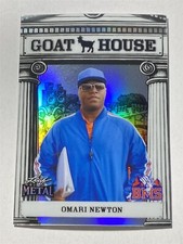 OMARI NEWTON 2024 Leaf Blue Mountain State Metal Goat House SILVER 16/50 (Y1)