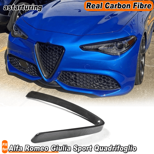 Carbon Front Grill Mesh Frame Cover Fit for Alfa Romeo Giulia Sport Quadrifoglio - Bild 1 von 14
