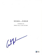 ANTON YELCHIN SIGNED 'STAR TREK' CHEKOV MOVIE SCRIPT SCREENPLAY BECKETT COA BAS