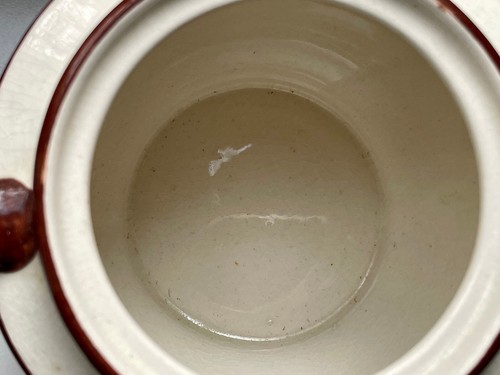seltene Spritzdekor Dose 1930er Jahre Art Deco Bauhaus True Vintage Deckeldose - Picture 11 of 15