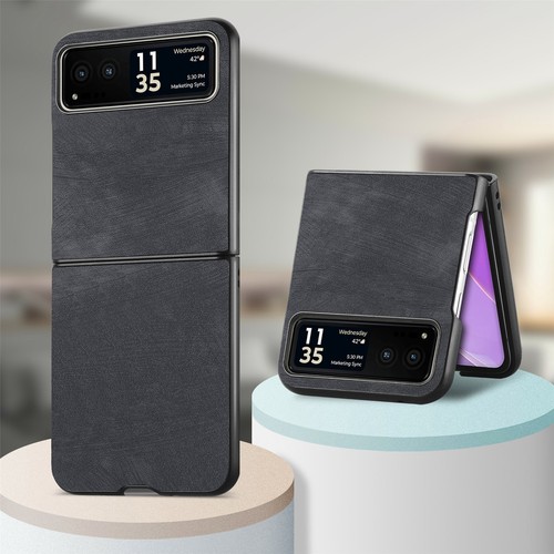 Funda lisa ultra delgada de cuero plegable a prueba de golpes para Motorola Razr 60 Ultra 50 - Imagen 8 de 17