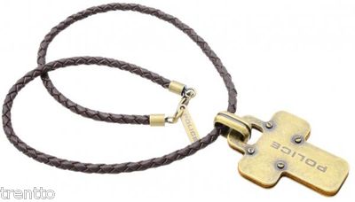 Police PJ24135PLU-01 - Catenina con pendente unisex, acciaio