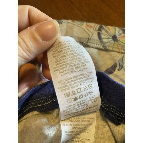 Mini Boden (9) Gray Marl Bikes Snug Fit Pajamas - Picture 8 of 9