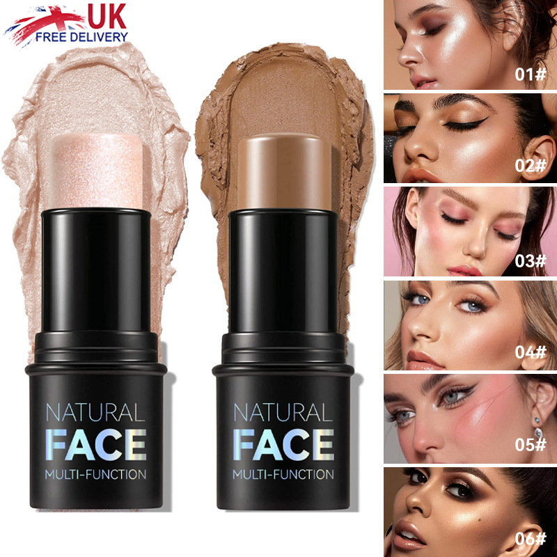 3-in-1 Make-up Stick Set – Contouring, Blush & Highlighter Stift Für Natürliches, Strahlendes Finish