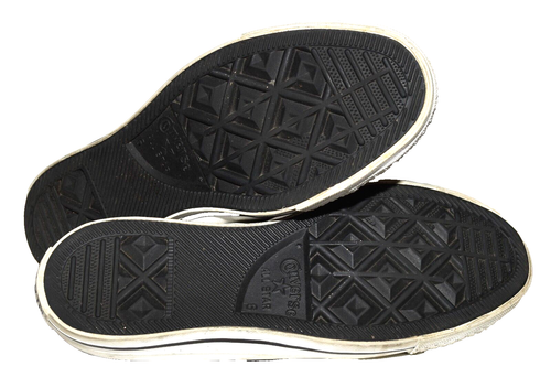 Converse Chuck Taylor All Star Black White Stripe Hi Top Sneakers Men 6 Women 8 - Picture 8 of 11