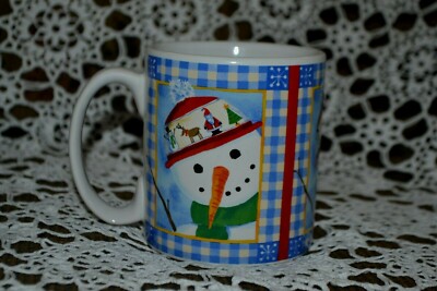 Lindy Bowman Christmas Coffee Mug Snowman Designed by Kate Mawdsley ...