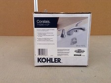KOHLER K-T15290-4-CP Coralais Deck-Mount Bath Faucet Trim, Polished Chrome