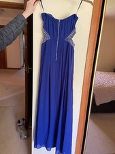 Blue Strapless Evening/Prom Dress