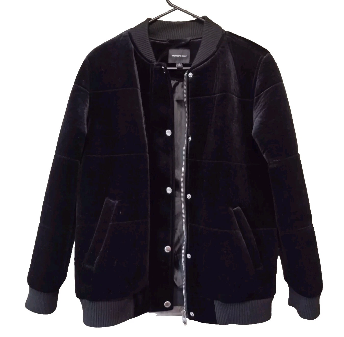 Black Members Only Solid Coats, Jackets & Vests for Women