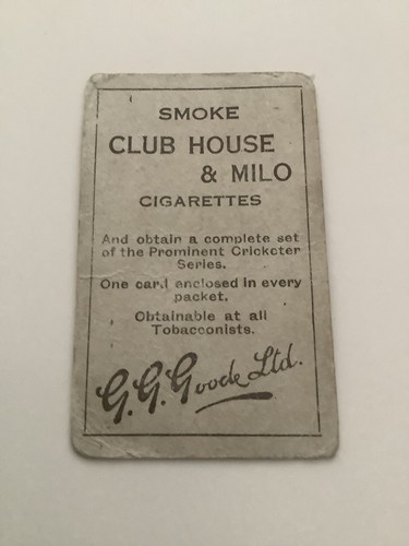 1924 G G Goode Prominent Cricketers - Arthur E R Gilligan Sussex & England M - Picture 2 of 2