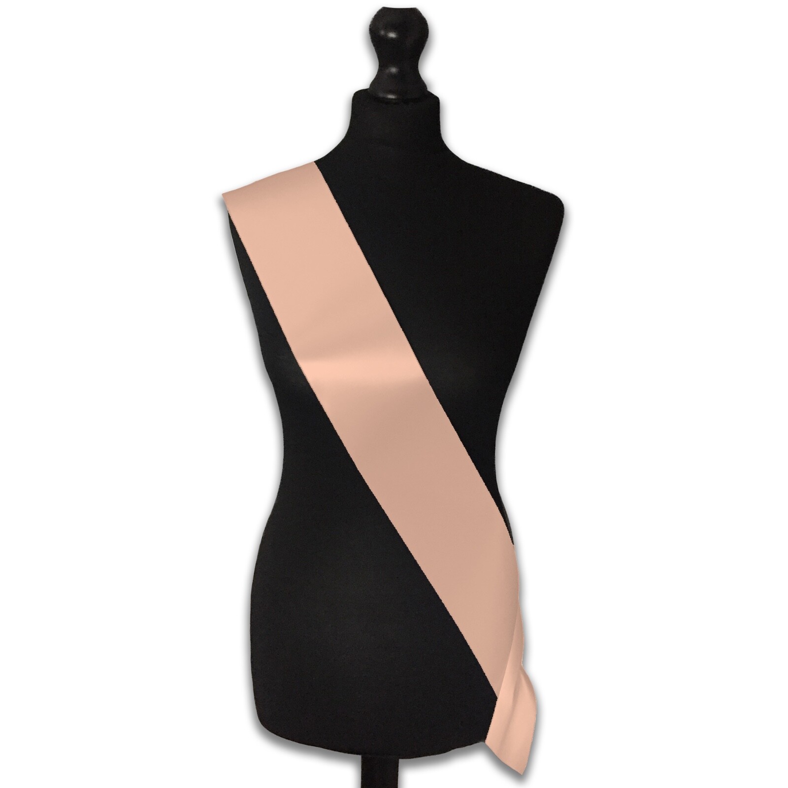 Plain Rose Gold Sashes Blank Hen Party Satin Ribbon 100mm 10cm Make Your Own