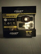Coast 450-Lumen LED Wide Angle Flood Weather Proof USB Rechargeable Headlamp Kit