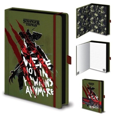 Stranger Things 4 Not In Hawkins A5 Premium Notebook Notizbuch Eleven Demigorgon