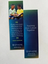 Reading Books by Haruki Murakami Color Bookmark 2-Sided 2025 NEW