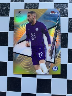 2020-21 Topps Finest UCL Hakim Ziyech Gold /50 Chelsea