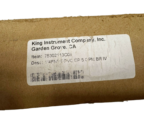 King Instrument Company 75302113C08 Flow Gauge, 125 PSI, 862kPa *Free Shipping* - Picture 10 of 11