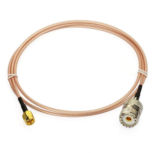 SMA To UHF RF Coax Cable+ SMA & SMA To UHF Adapter For Baofeng CB Walkie Talkie - Zdjęcie 9 z 12
