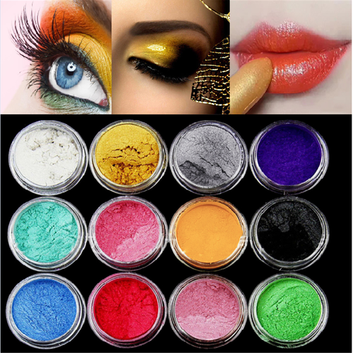 12 Colors / Set Natural Mica Pigment Powder for Makeup Resin Nail Colorant Dye - Picture 1 of 9