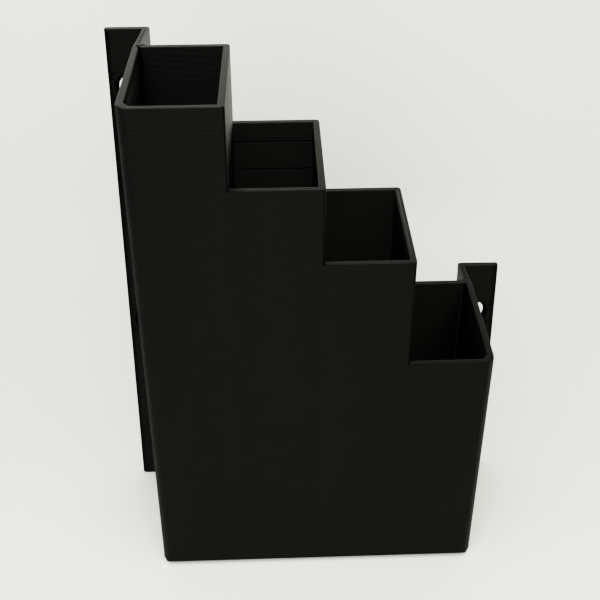 Large Black Cable Tie Holder Zip Tie Storage Rack Wall Mount Organizer ...