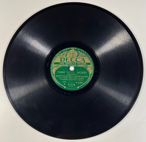 Django Reinhardt : Three little words / Appel indirect 78 tours DECCA F. 6.875 - Picture 5 of 6