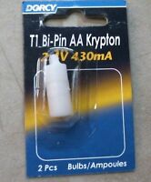 Dorcy T1 Bi-pin Aa Krypton 2.4 V 430 Ma 2 Pc. Bulb, Free Shipping Dorcy T1 Bi-pin Aa Krypton 2.4 V 430 Ma 2 Pc. Bulb, Free Shipping