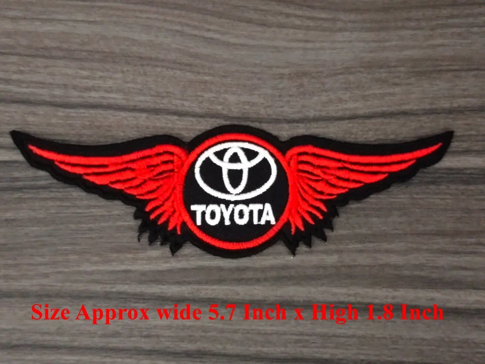 3 pcs TOYOTA Wing Car MOTOR Racing Patch Embroidered Iron or Sew on Jacket Jean - Image 2 of 4
