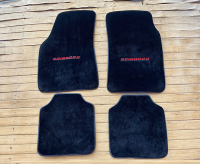 Fit For VW Scirocco Mk1 Velour floor mat mats carpet black 4pcs  1974-82