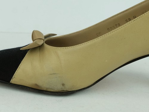 Salvatore Ferragamo bicolor Pumps Gr. 39,5 - Bild 7 von 14