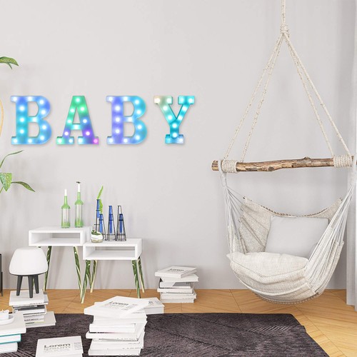 Colorful LED Number Lights with RemoteMarquee Light Up Number Sign for Night ... - Picture 2 of 4