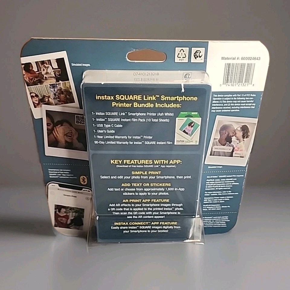 Fujifilm Instax Square Link Smartphone Printer Bundle – Brand New Sealed - Image 2 of 2