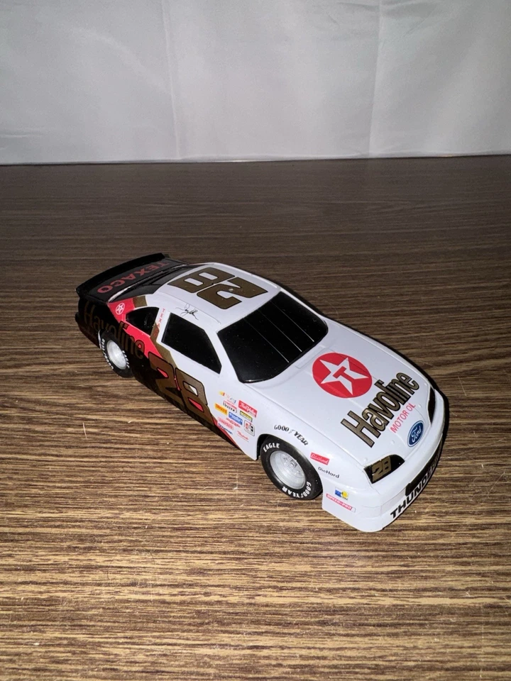 1993 Racing Champions NASCAR Davey Allison #28 Havoline Ford Diecast Bank 1/24 - Image 3 of 4