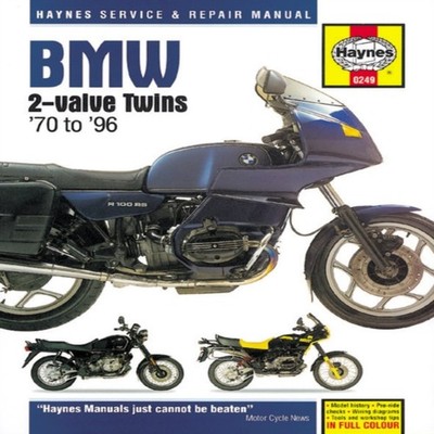BMW 2-valve twins (70-96) Haynes Repair Manual Haynes Publishing