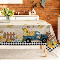 FrüHling Zitronen Tischdecke Polyester Rechteckig 152 X 213 Cm