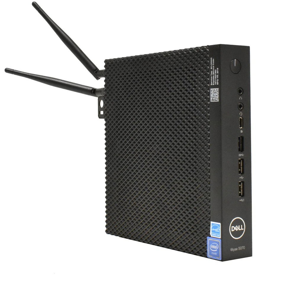 Dell Wyse 5070 Thin Client Intel J4105 1.5GHz CPU 4GB PC4 16GB eMMC Wifi USB 3.0 - Bild 3 von 4