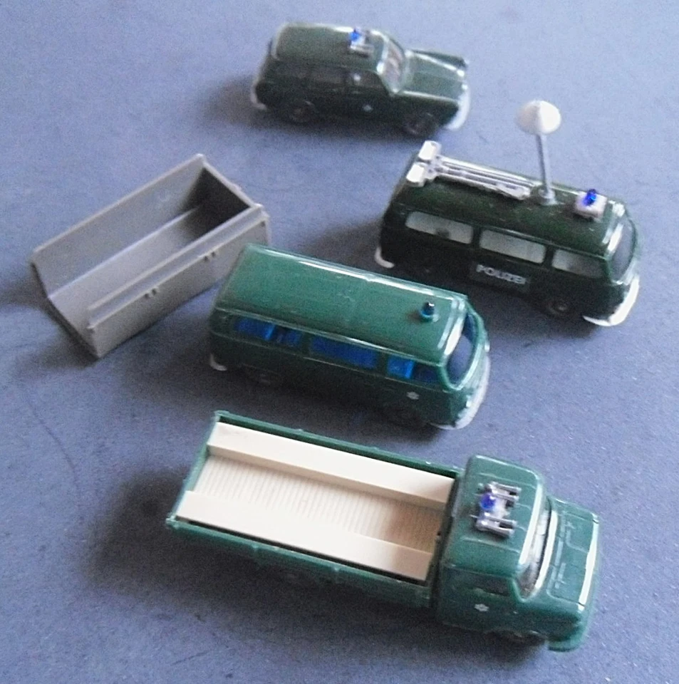 WIKING  70er J.  POLIZEI VW T2 + 1600 Variant + OPEL Blitz Einsatzwagen Konvolut - Bild 2 von 4