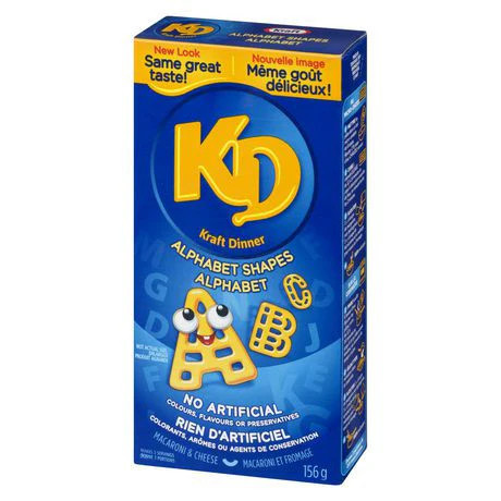 Kraft Abendessen Makkaroni & Käse Formen, Alphabet, 156g/5,5oz., 12er Pack, - Bild 4 von 5