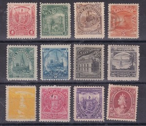 EL SALVADOR  ^^^^sc#159-170  hinged &used CLASSICS set  @xxxxrun711salva