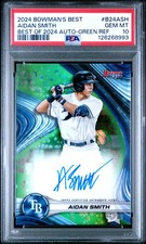 2024 BOWMAN'S BEST BEST OF 2024 AUTOS GREEN REFRACTOR AIDAN SMITH 95/99 PSA 10