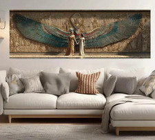 Panoramic Ancient Egyptian Mythology Print Canvas Wall Art Home Decor