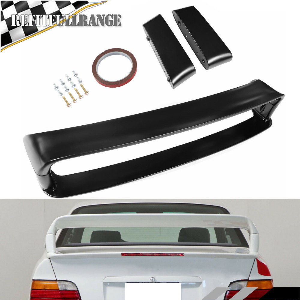 For BMW 3 Series 92-99 E36 M3 LTW GT Style Matte Black Rear Trunk Spoiler Wing