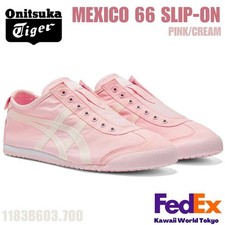 Onitsuka Tiger MEXICO 66 SLIP-ON PINK / CREAM 1183B603 700 UNISEX Japan NEW
