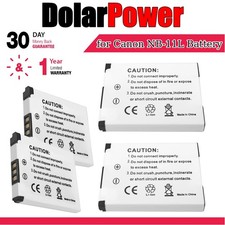 1-4 Pack Battery for Canon NB-11L A2400 IS A2500 A2600 A3400 IS A3500 IS A4000