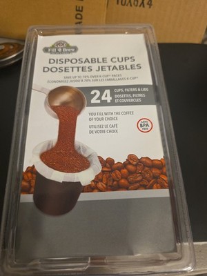 Fill n Brew_Individual Disposable Coffee Pods_use w/ Keurig K-Cup Coffee_24 cups