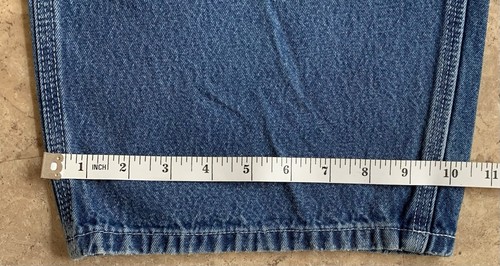 Salopette Carhartt Jeans uomo 44x32 vestibilità originale blu dritta lavoro casual cargo - Foto 7 di 10