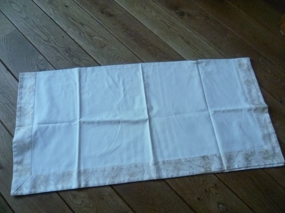 beige Tischdecke, Stofftischdecke, 90 x 87 cm