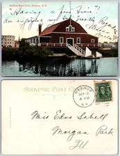 Nashua Boat Club Nashua NH Postcard
