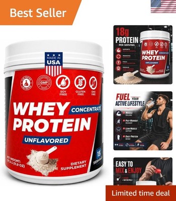 SM Fitpro Whey Protein Powder unflavored, 15 Servings 11.9 Oz.| Free of GMO, ...