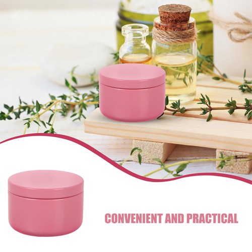 6pcs Pink Round Metal Tins Essential Oil Storage Containers DIY Aluminum Candle - Picture 4 of 12
