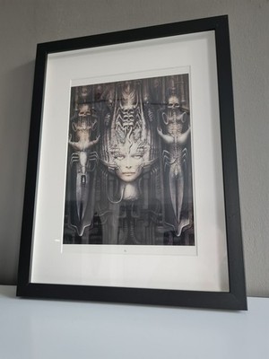 HR Giger Bild Lizenz Kunstdruck Xenomorph Alien Predator in edlem Rahmen Lii Li